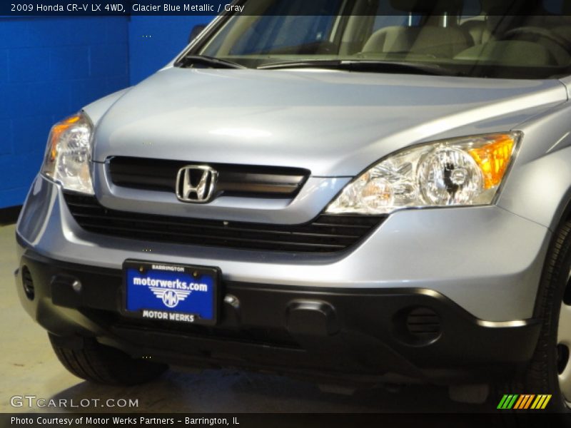 Glacier Blue Metallic / Gray 2009 Honda CR-V LX 4WD