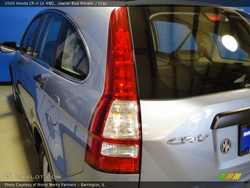 Glacier Blue Metallic / Gray 2009 Honda CR-V LX 4WD