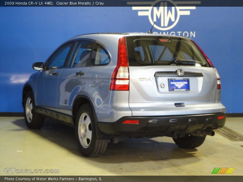 Glacier Blue Metallic / Gray 2009 Honda CR-V LX 4WD