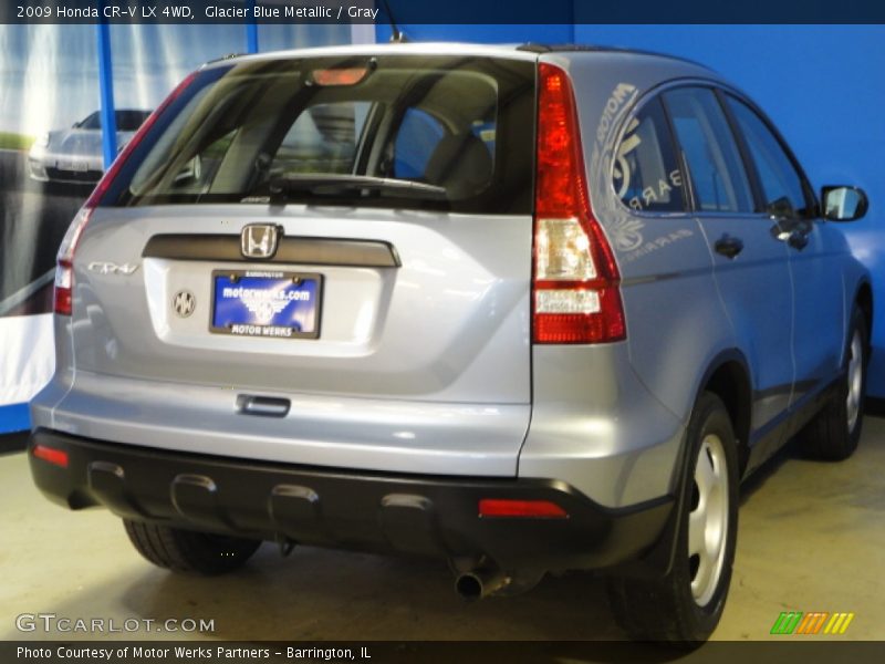 Glacier Blue Metallic / Gray 2009 Honda CR-V LX 4WD