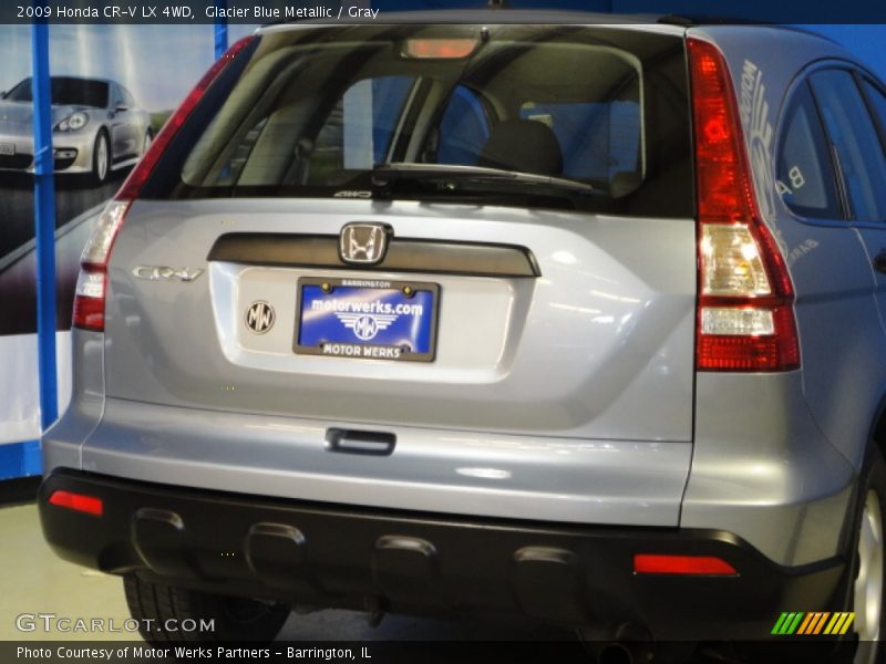 Glacier Blue Metallic / Gray 2009 Honda CR-V LX 4WD