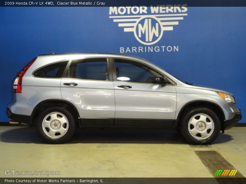 Glacier Blue Metallic / Gray 2009 Honda CR-V LX 4WD