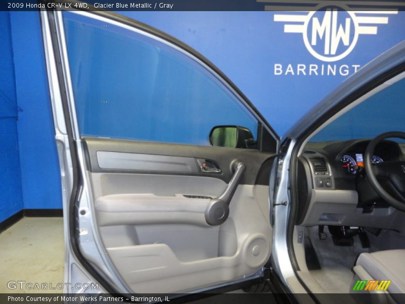 Glacier Blue Metallic / Gray 2009 Honda CR-V LX 4WD
