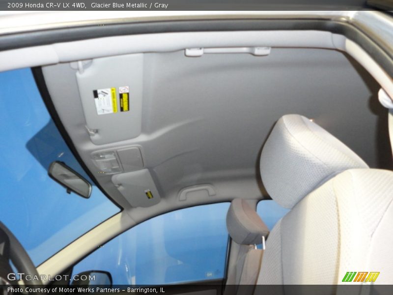 Glacier Blue Metallic / Gray 2009 Honda CR-V LX 4WD