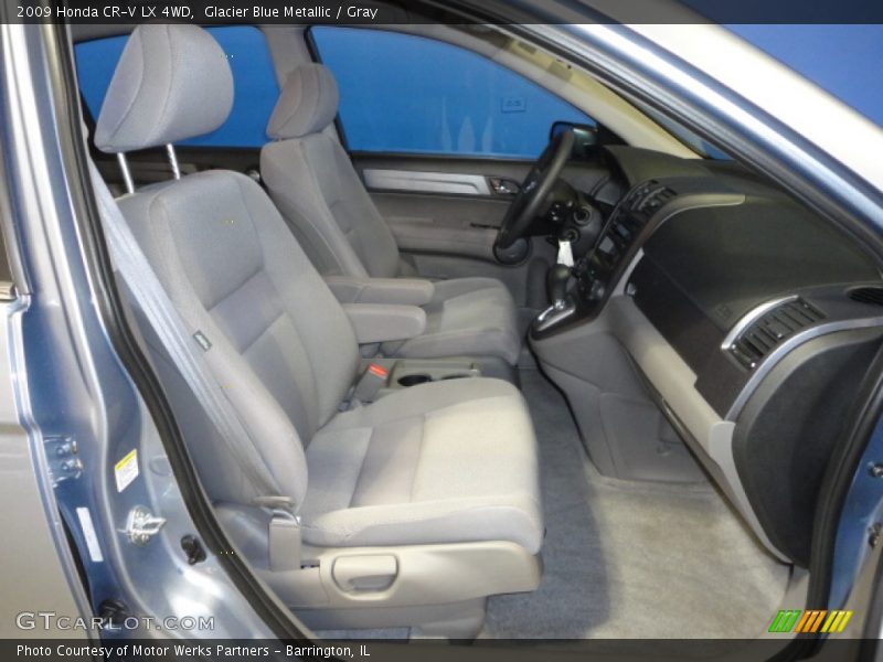 Glacier Blue Metallic / Gray 2009 Honda CR-V LX 4WD
