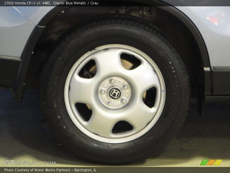 Glacier Blue Metallic / Gray 2009 Honda CR-V LX 4WD