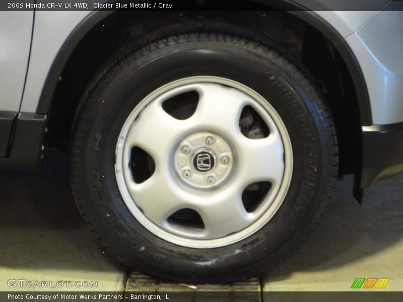 Glacier Blue Metallic / Gray 2009 Honda CR-V LX 4WD