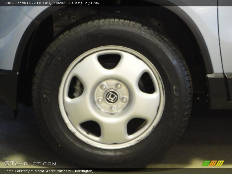 Glacier Blue Metallic / Gray 2009 Honda CR-V LX 4WD