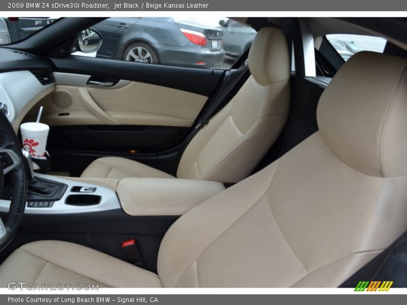 Jet Black / Beige Kansas Leather 2009 BMW Z4 sDrive30i Roadster