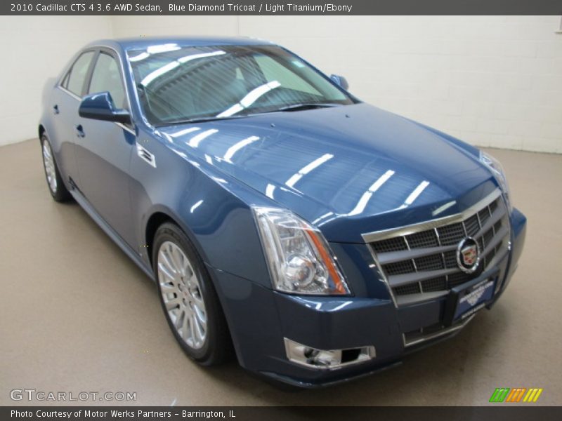 Blue Diamond Tricoat / Light Titanium/Ebony 2010 Cadillac CTS 4 3.6 AWD Sedan