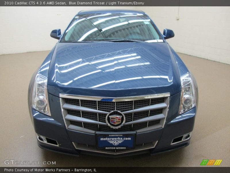 Blue Diamond Tricoat / Light Titanium/Ebony 2010 Cadillac CTS 4 3.6 AWD Sedan