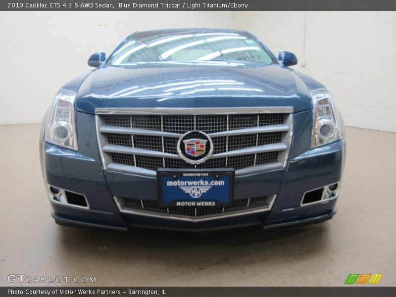Blue Diamond Tricoat / Light Titanium/Ebony 2010 Cadillac CTS 4 3.6 AWD Sedan
