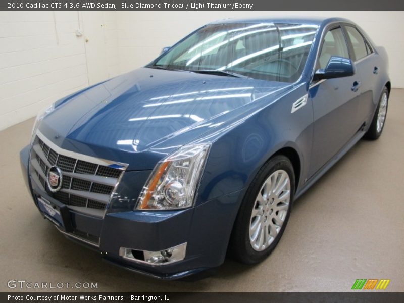 Blue Diamond Tricoat / Light Titanium/Ebony 2010 Cadillac CTS 4 3.6 AWD Sedan