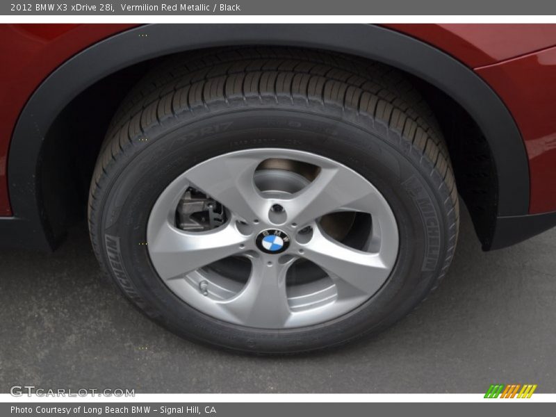 Vermilion Red Metallic / Black 2012 BMW X3 xDrive 28i