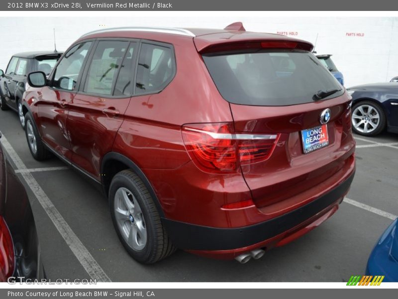 Vermilion Red Metallic / Black 2012 BMW X3 xDrive 28i
