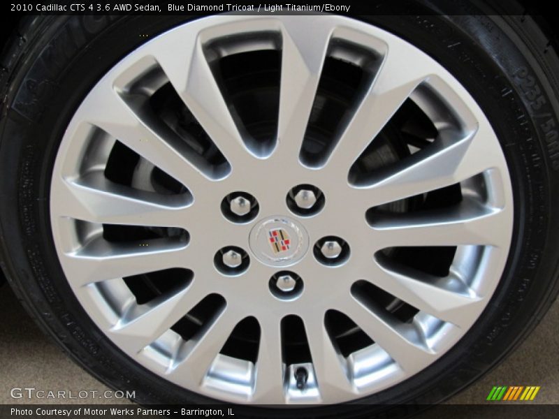 Blue Diamond Tricoat / Light Titanium/Ebony 2010 Cadillac CTS 4 3.6 AWD Sedan