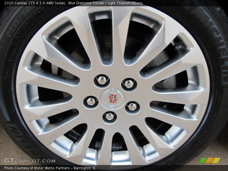 Blue Diamond Tricoat / Light Titanium/Ebony 2010 Cadillac CTS 4 3.6 AWD Sedan
