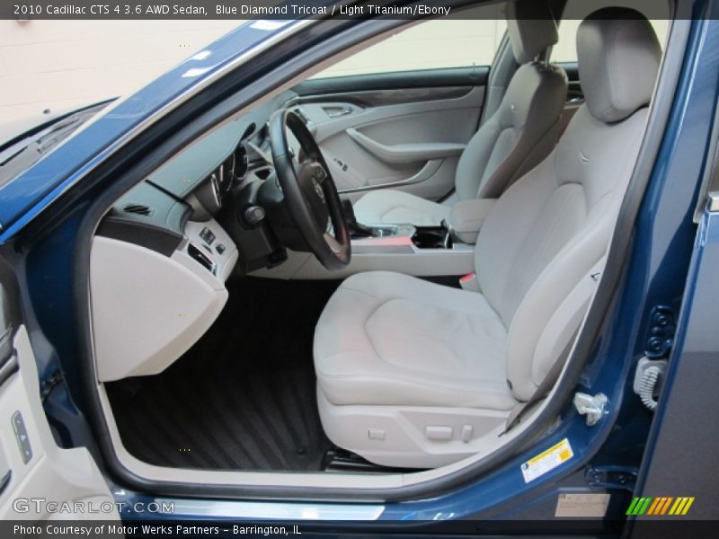 Blue Diamond Tricoat / Light Titanium/Ebony 2010 Cadillac CTS 4 3.6 AWD Sedan