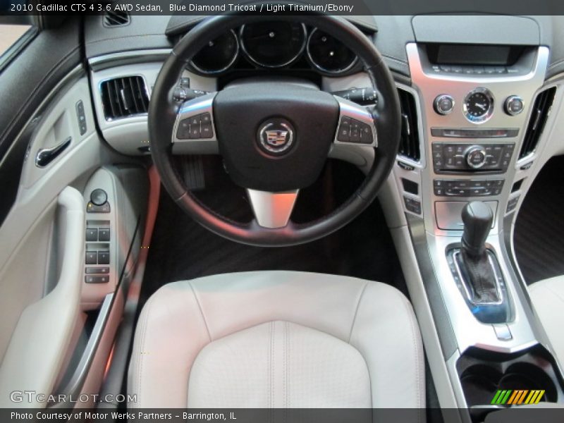 Blue Diamond Tricoat / Light Titanium/Ebony 2010 Cadillac CTS 4 3.6 AWD Sedan