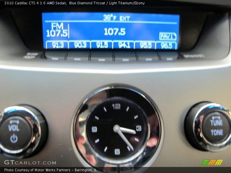 Blue Diamond Tricoat / Light Titanium/Ebony 2010 Cadillac CTS 4 3.6 AWD Sedan