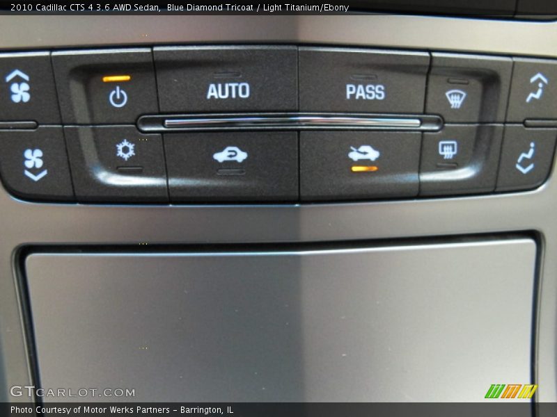 Blue Diamond Tricoat / Light Titanium/Ebony 2010 Cadillac CTS 4 3.6 AWD Sedan