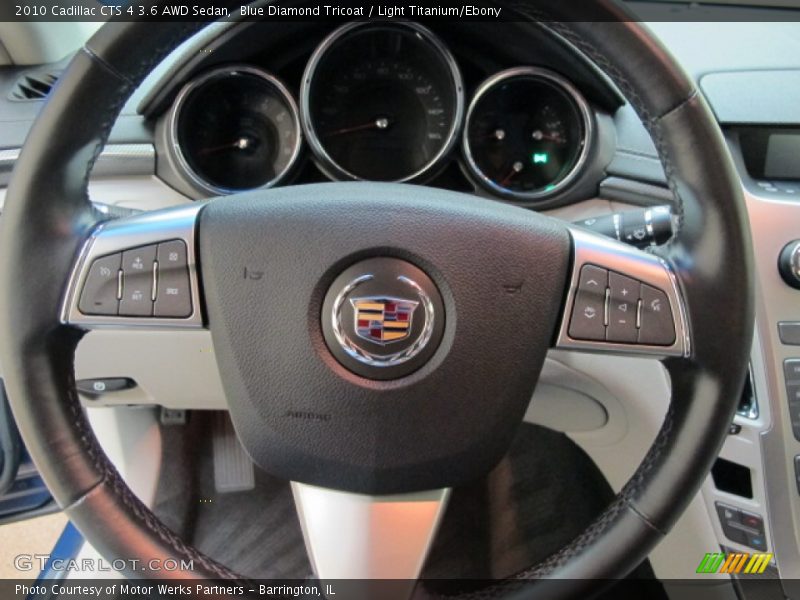 Blue Diamond Tricoat / Light Titanium/Ebony 2010 Cadillac CTS 4 3.6 AWD Sedan