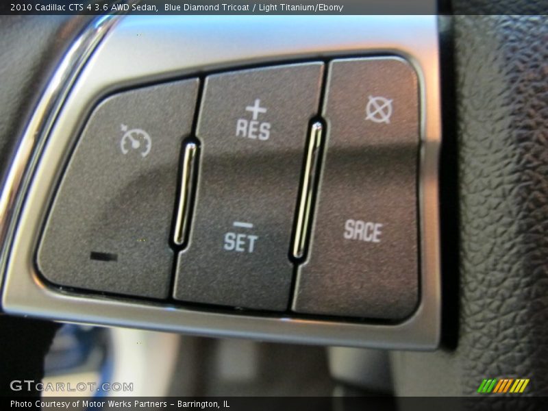 Blue Diamond Tricoat / Light Titanium/Ebony 2010 Cadillac CTS 4 3.6 AWD Sedan