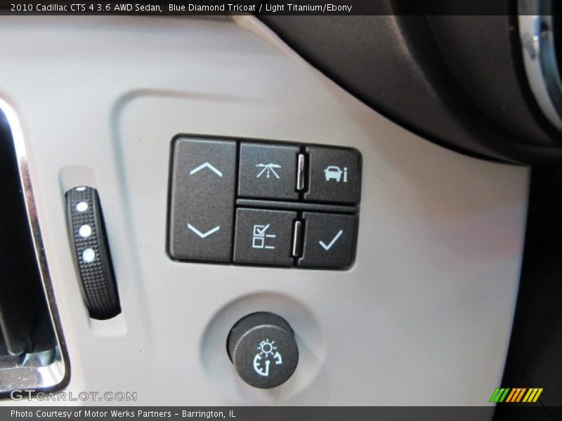 Blue Diamond Tricoat / Light Titanium/Ebony 2010 Cadillac CTS 4 3.6 AWD Sedan