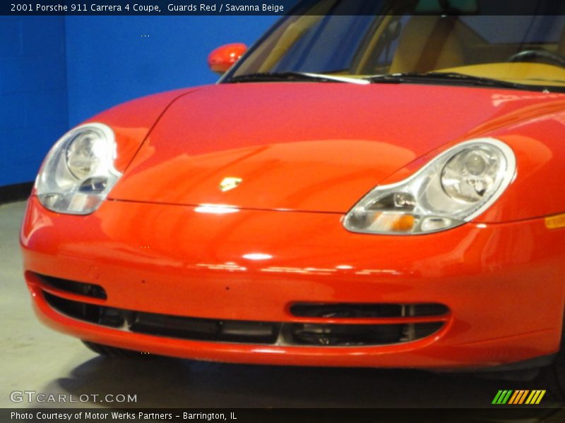 Guards Red / Savanna Beige 2001 Porsche 911 Carrera 4 Coupe