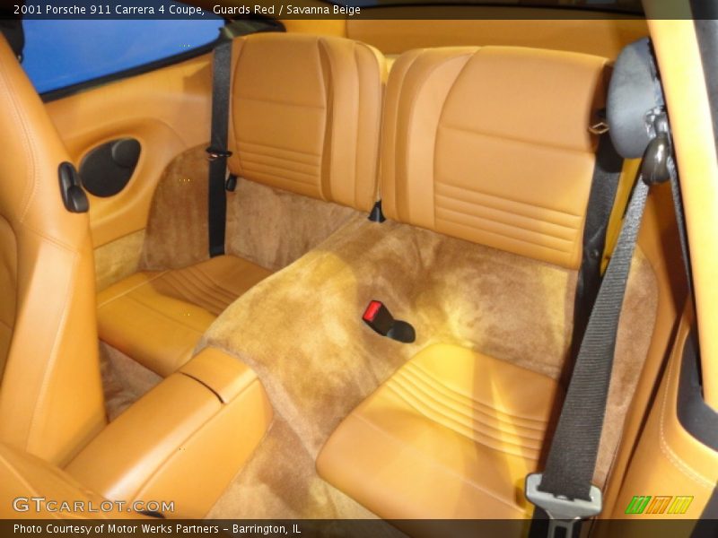 Guards Red / Savanna Beige 2001 Porsche 911 Carrera 4 Coupe