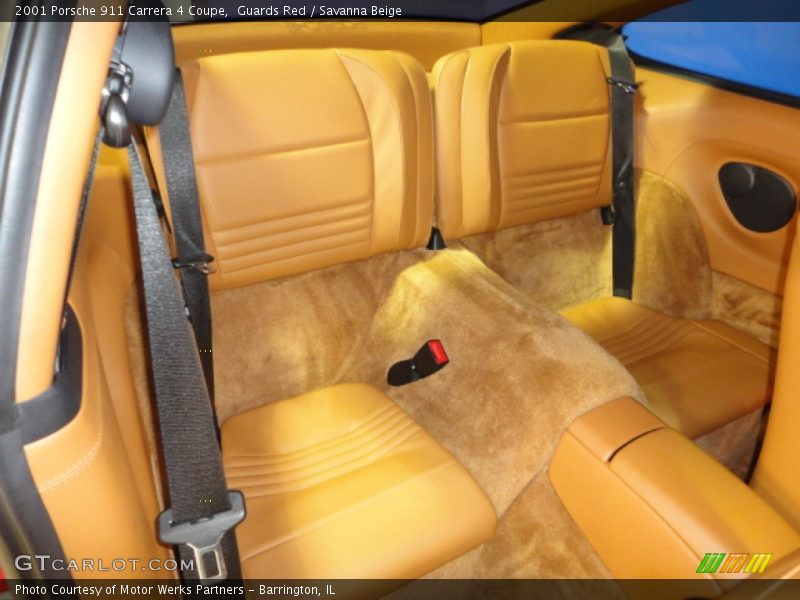 Guards Red / Savanna Beige 2001 Porsche 911 Carrera 4 Coupe