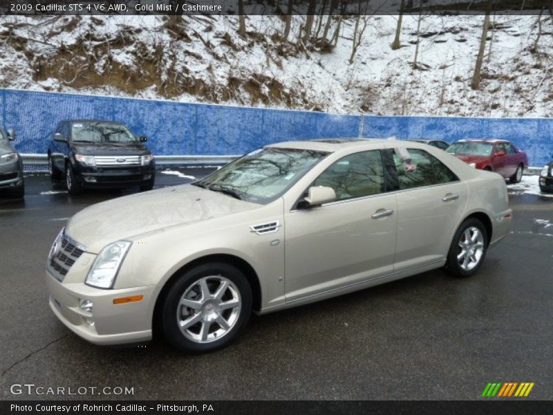 Gold Mist / Cashmere 2009 Cadillac STS 4 V6 AWD