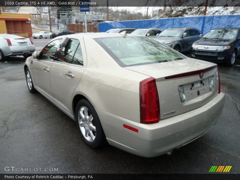 Gold Mist / Cashmere 2009 Cadillac STS 4 V6 AWD