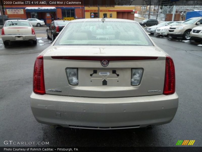 Gold Mist / Cashmere 2009 Cadillac STS 4 V6 AWD