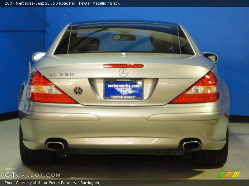 Pewter Metallic / Black 2007 Mercedes-Benz SL 550 Roadster
