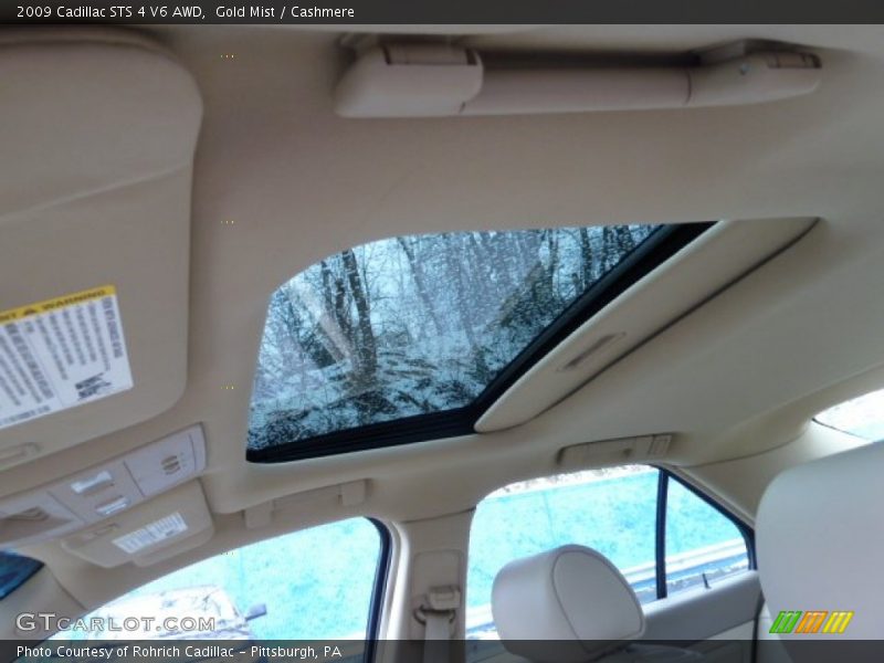Gold Mist / Cashmere 2009 Cadillac STS 4 V6 AWD