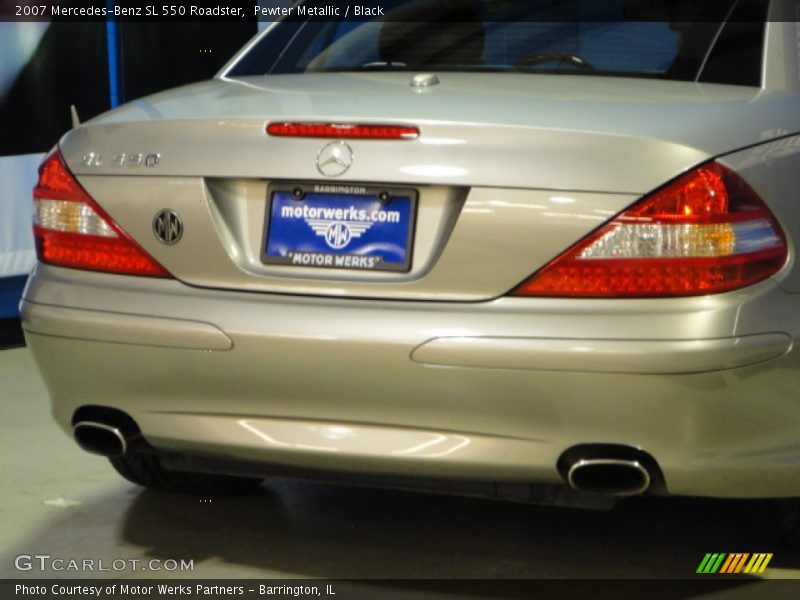 Pewter Metallic / Black 2007 Mercedes-Benz SL 550 Roadster
