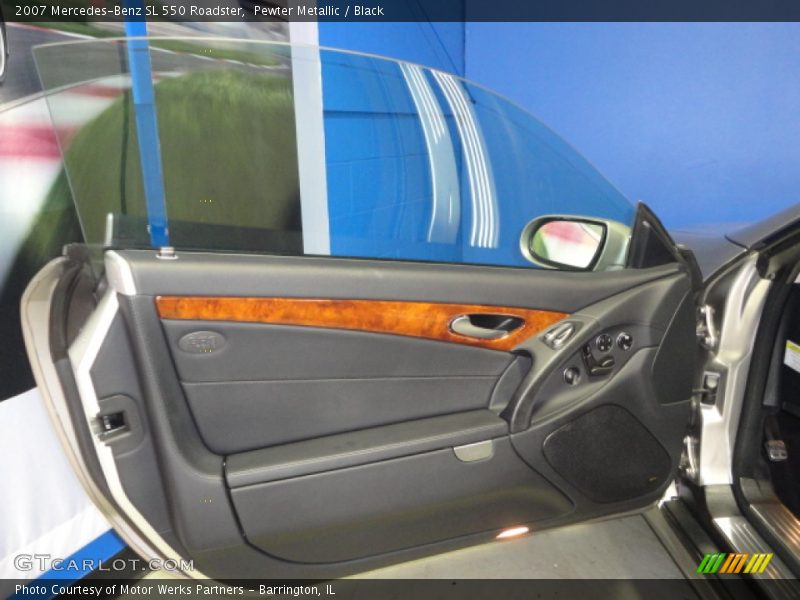 Pewter Metallic / Black 2007 Mercedes-Benz SL 550 Roadster