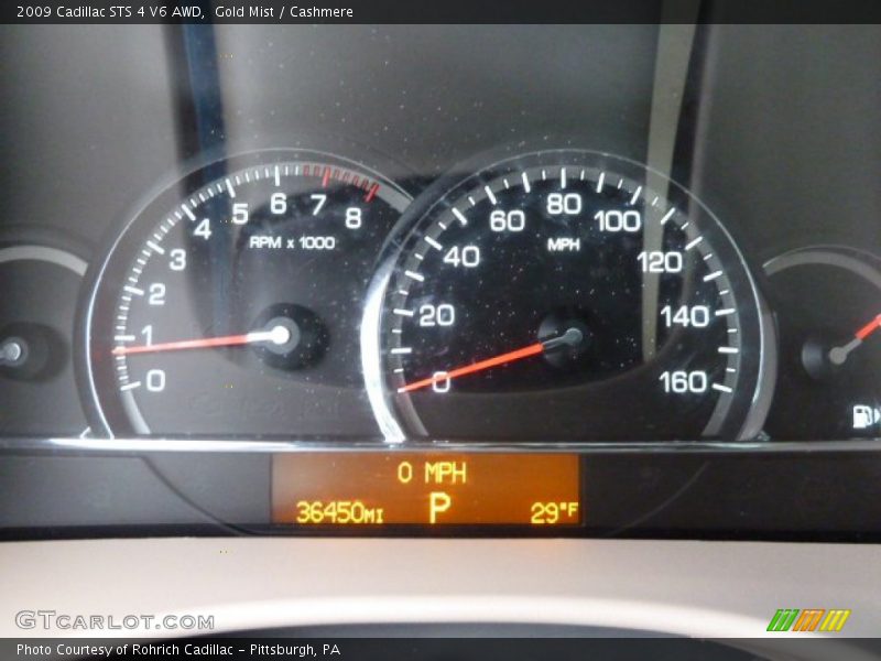Gold Mist / Cashmere 2009 Cadillac STS 4 V6 AWD