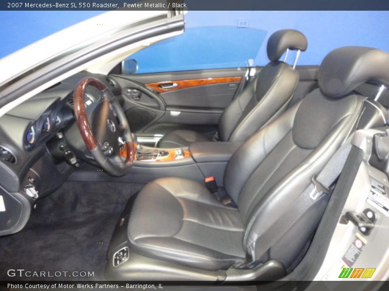 Pewter Metallic / Black 2007 Mercedes-Benz SL 550 Roadster