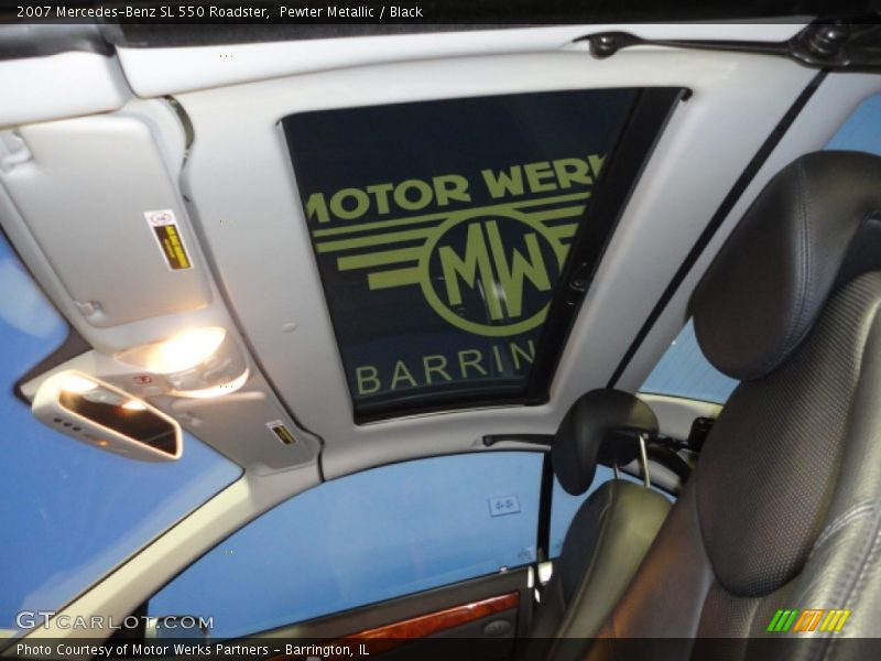 Pewter Metallic / Black 2007 Mercedes-Benz SL 550 Roadster