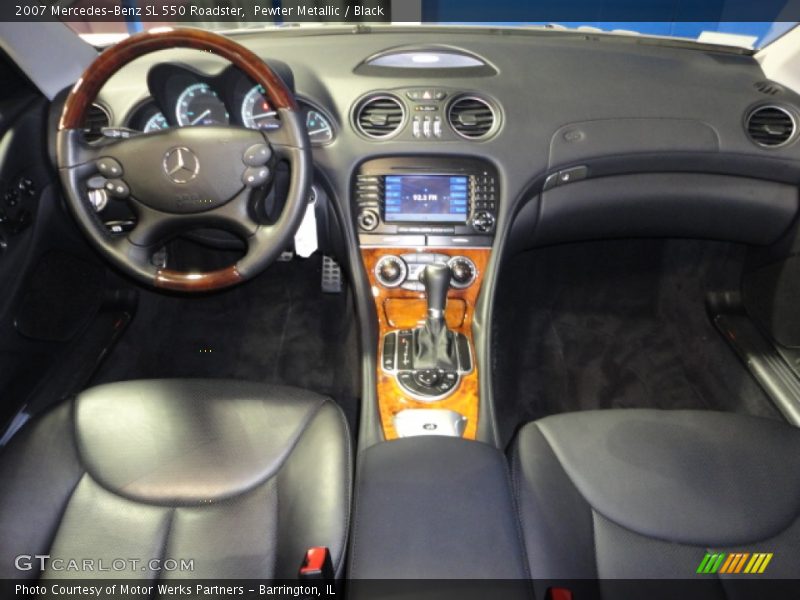 Pewter Metallic / Black 2007 Mercedes-Benz SL 550 Roadster