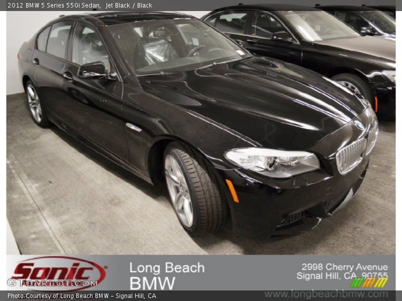 Jet Black / Black 2012 BMW 5 Series 550i Sedan
