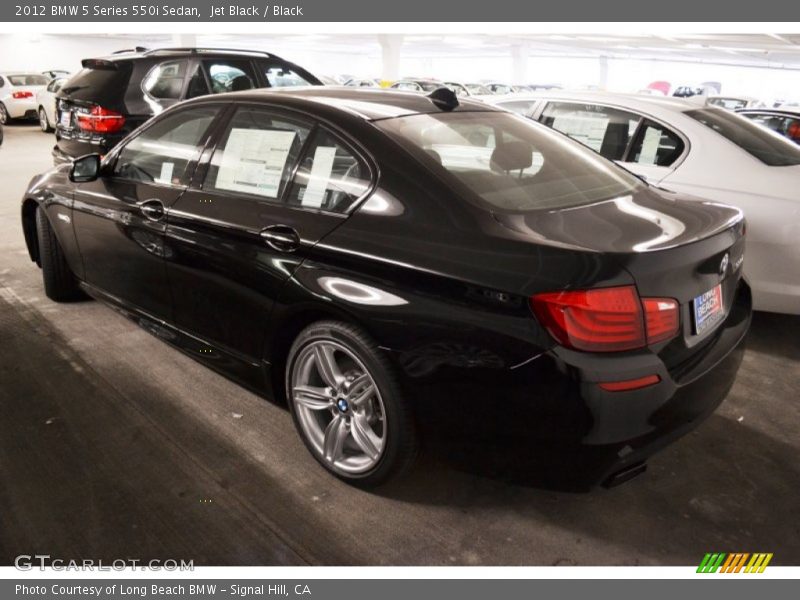Jet Black / Black 2012 BMW 5 Series 550i Sedan