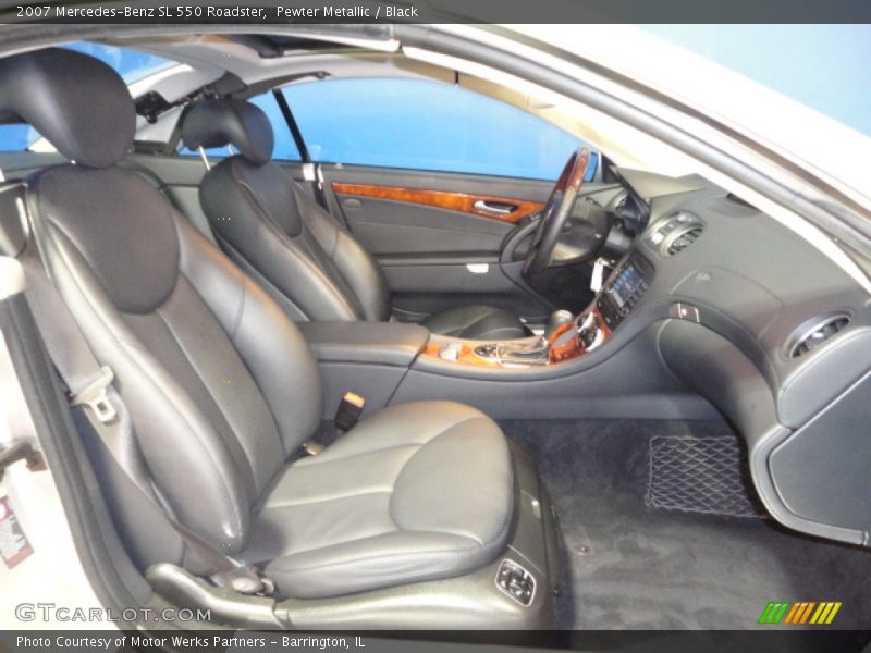 Pewter Metallic / Black 2007 Mercedes-Benz SL 550 Roadster