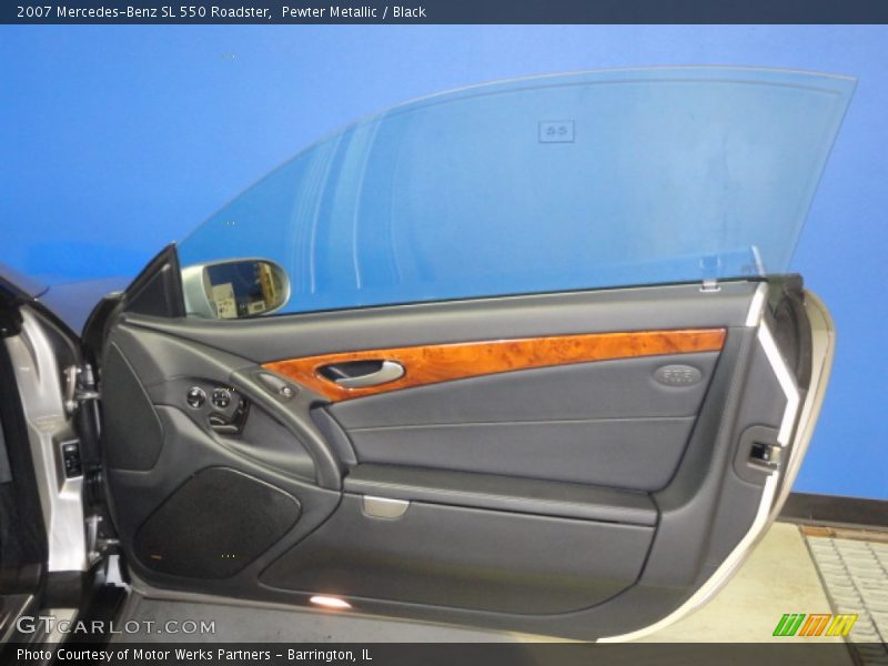 Pewter Metallic / Black 2007 Mercedes-Benz SL 550 Roadster