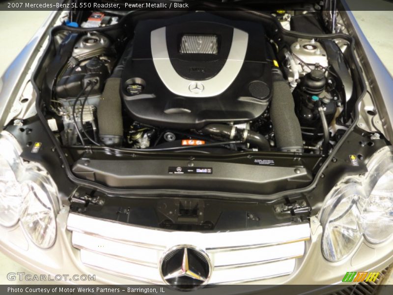 Pewter Metallic / Black 2007 Mercedes-Benz SL 550 Roadster