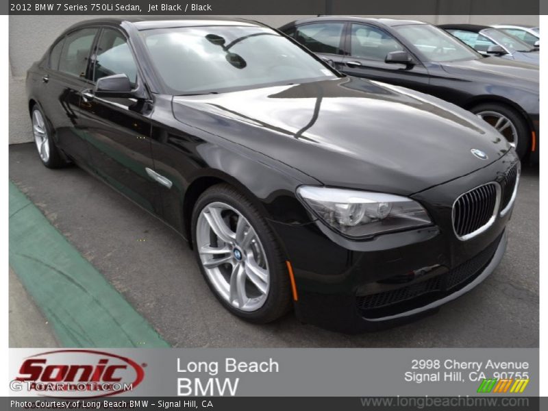 Jet Black / Black 2012 BMW 7 Series 750Li Sedan