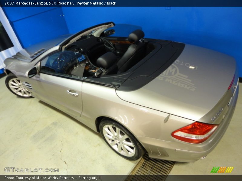 Pewter Metallic / Black 2007 Mercedes-Benz SL 550 Roadster