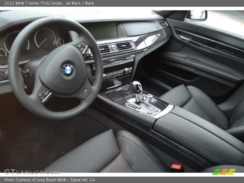 Jet Black / Black 2012 BMW 7 Series 750Li Sedan